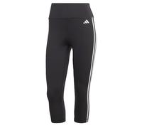 adidas Women's Train Essentials 3-Stripes High-Waisted 3/4 Leggings, Black, XXS