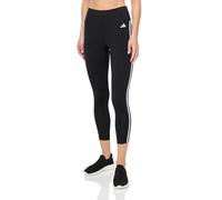 adidas Train Essentials 3 Stripes Womens Training Tights Black 7/8 Cropped Gym