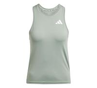 adidas Women's Train Essentials 3-Stripes Workout Tank, Silver Green/White, XXL