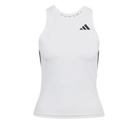 adidas Women's Train Essentials 3-Stripes Workout Tank, White/Black, L