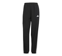 adidas Women's Train Essentials 3-Stripes Woven Pants, Black/White, XXL Tall