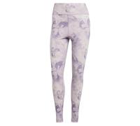 adidas Women's Train Essentials AOP Flower Tie-Dye Leggings, Putty Mauve/Preloved Fig, XL
