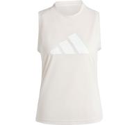 adidas Women's Train Essentials Big Performance Logo Training Tank Top, Putty Mauve/White, XL