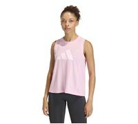 adidas Women's Train Essentials Big Performance Logo Training Tank Top - True Pink/Clear Pink - Size: Medium