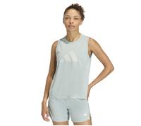adidas Women's Train Essentials Big Performance Logo Training Tank Top - Wonder Sage/Wonder Silver - Green - Size: Medium
