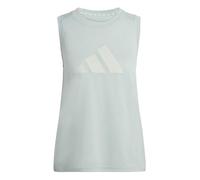 adidas Women's Train Essentials Big Performance Logo Training Tank Top - Wonder Sage/Wonder Silver - XL - Green