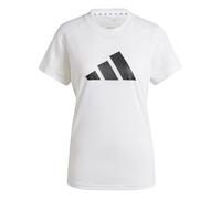 adidas Women's Train Essentials Big Performance Logo Training Tee, White/Black, L