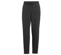 adidas Women's Train Essentials Regular-Fit Cotton Training Pants, Black/White, L