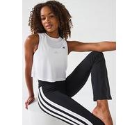 adidas Women's Train Essentials Boxy Workout Tank Shirt, White, XL