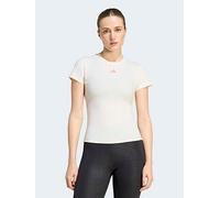 adidas Womens Training 3 Stripe Motion T-Shirt, White, Size Xl, Women White