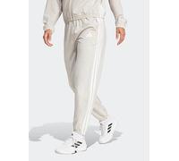 adidas Womens Training 3 Stripe Woven Joggers, Beige, Size L, Women Beige