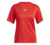 Adidas Womens Training 3-Stripes AEROREADY T-Shirt Colour: Red, Size: Small