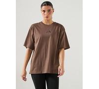 adidas Womens Training Animal Graphic T-Shirt, Brown, Size S, Women Brown