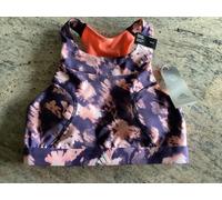 adidas Womens Training Bra AeroReady Purple Coral Fusion A-C Cup S Sample HR9653