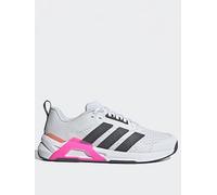 adidas Womens Training Dropset Control Trainers, Ftw White/Grey Five/Shock Pink, Size 4, Women Ftw White/Grey Five/Shock Pink