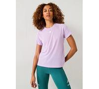 adidas Womens Training Essentials Crew T-Shirt - Purple, Powder Plum/White, Size Xs, Women Powder Plum/White