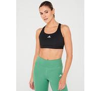 adidas Womens Training High Support Bra, Black, Size S, Women Black