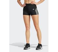 adidas Womens Training Hyperglam 3Inch Shorts - Black, Black/White, Size M, Women Black/White