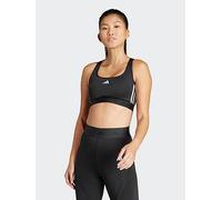 adidas Womens Training Hyperglam Mid Support C-D Cup Sports Bra, Black/White, Size S, Women Black/White