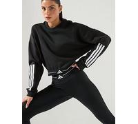 adidas Womens Training Hyperglam Sweatshirt, Black, Size Xl, Women Black
