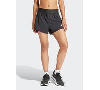 adidas Womens Training Hyperglam Woven Shorts, Black/White, Size L, Women Black/White