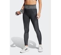 adidas Womens Training Knit 7/8 Tights, Black/Grey Six, Size M, Women Black/Grey Six