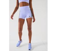 adidas Womens Training Optime 3 Stripe 4 Inch Bike Shorts, Violet Tone, Size Xl, Women Violet Tone