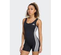 adidas Womens Training Optime 3 Stripe All In One - Black, Black, Size M, Women Black