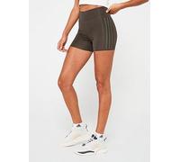 adidas Womens Training Optime 4 Inch Shorts - Khaki, Shadow Olive, Size 2Xl, Women Hadow Olive