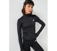 adidas Womens Training Optime Essentials Jacket, Black, Size L, Women Black