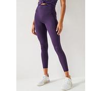 adidas Womens Training Optime Essentials No Seam Tights, Aurora Plum, Size Xl, Women Aurora Plum
