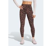 Adidas Optime Power Leopard 7/8 Leggings Brown,Grey M / Regular Woman