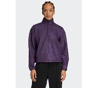 adidas Womens Training Printed Polarfleece, Purple, Size L, Women Purple
