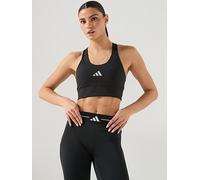 adidas Womens Training Running Medium Support Bra, Black, Size L, Women Black