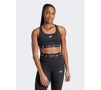 adidas Womens Training Tech Fit Midi Support Bra - Black, Black, Size M, Women Black