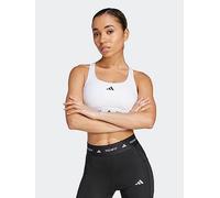 adidas Womens Training Techfit Medium Support Bra, White, Size L, Women White