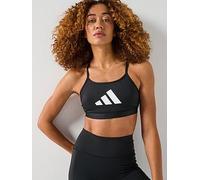 Adidas Aeroreact Big Logo Graphic Sports Bra Black XS Women