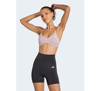 adidas Womens Training Workout Essentials Light Support Bra-blue, Lilac, Size L, Women Lilac