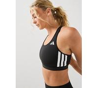 adidas Womens Training Workout Essentials Medium Support Bra, Black/White, Size M, Women Black/White
