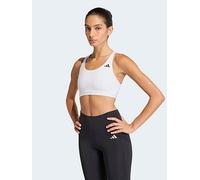 Adidas Optime Essentials Workout Medium Impact Sports Bra White XS Woman
