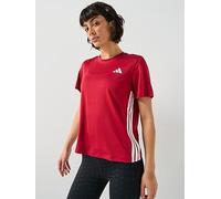 adidas Womens Training Workout Essentials T-Shirt, Actmar/White, Size M, Women Actmar/White