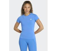 adidas Womens Training Workout Essentials Tee-blue, Rayblu, Size M, Women Rayblu