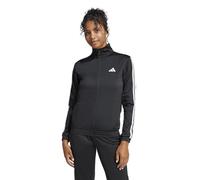 adidas Women's Tricot 3-Stripes Tracktop Sweatshirt, black/clear pink, S Tall