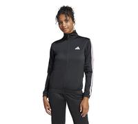 adidas Women's Tricot 3-Stripes Tracktop Sweatshirt, black/clear pink, XS Short