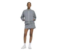 adidas Women's Ultimate365 Gingham Jacket, Collegiate Navy/Wonder Silver, XL