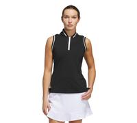 adidas Women's Ultimate365 Quarter-Zip Sleeveless Polo Shirt, Black, XXL