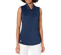 Adidas Women's Ultimate365 Solid Sleeveless Golf Polo Shirt, Collegiate Navy, S
