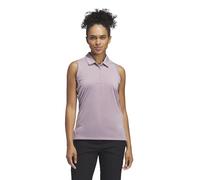 adidas Women's Ultimate365 Solid Sleeveless Polo Shirt, Preloved Fig, L