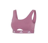 adidas Women's Underwear Bustier Bra - Scoop Bralette - Sport Active Comfort Cotton, Wonder Orchid_4a1h77, L