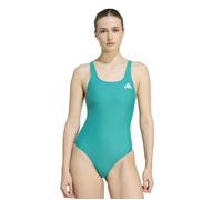adidas Women's V-Back Swimsuit - Equipment Green - Size: 30
